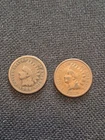 2 Vintage 1886 Types I & II Indian Head Cent Set.  Higher Quality Type II!!