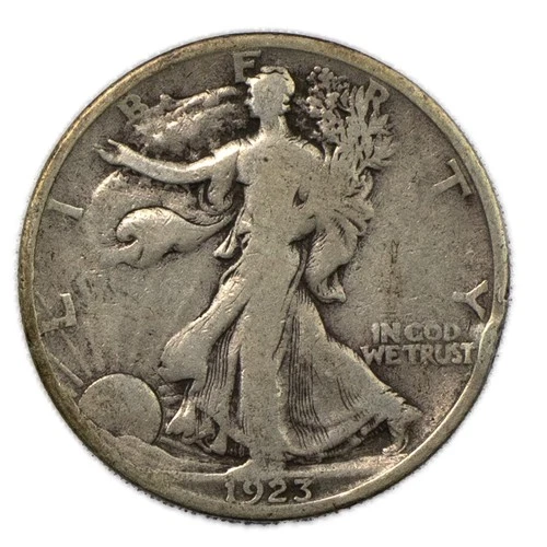 1923 S San Francisco Walking Liberty Silver Half 50c Very Good VG+