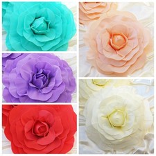 20" wide Artificial Large Roses Flowers Wall Backdrop Party Wedding Decorations