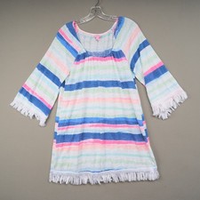 Lilly Pulitzer Getaway Linen Cover Up Womens M Cats Meow Stripe