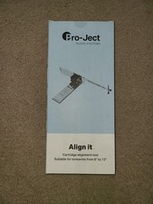 Pro-Ject Align It Tonearm Gauge Allignment Tool 8-12-Inch Tonearms Mint Used
