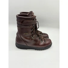 Vtg Cabelas Sky Walk Mens 11.5 Brown Leather Hunting Gore-Tex Lace Up Boots 8"