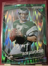 2025 Panini Prizm #207 Ron Jaworski Green Flash Philadelphia Eagles