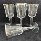 Solitaire by Lenox - Set Of 4 Vintage Platinum Trimmed Wine Glasses Vintage