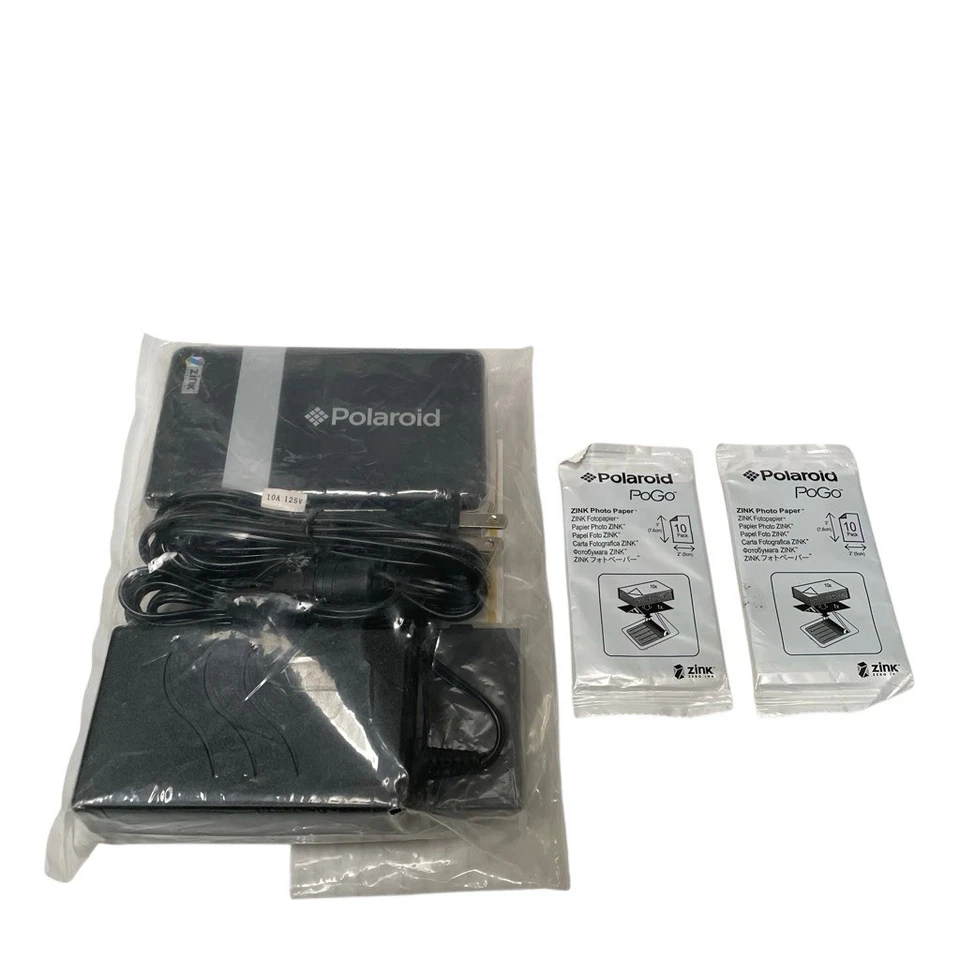 Polaroid Pogo Instant Mobile Printer Thermal Zink Charger Battery SEALED IN BAG - Image 3 of 3