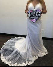 wedding dress size 10 preowned