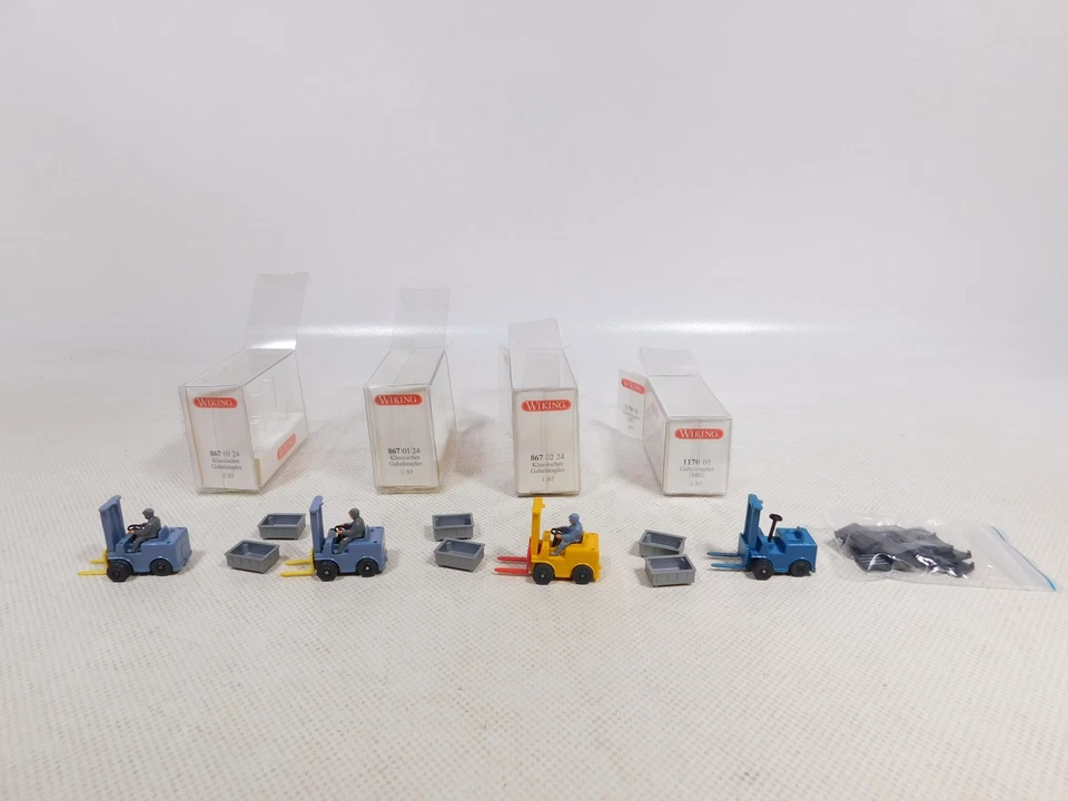 Wiking 1:87 H0 4x Muletto 867 01 24 867 02 24 1170 01 Mint + Box # EG890-0,5 - Immagine 2 di 4
