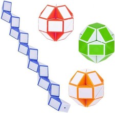 Twist Fold and Unfold Rubik's Cube 3pcs Set of Stress Relief Toys for Kids