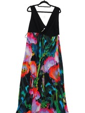 Monsoon Maxi Dress M in Black