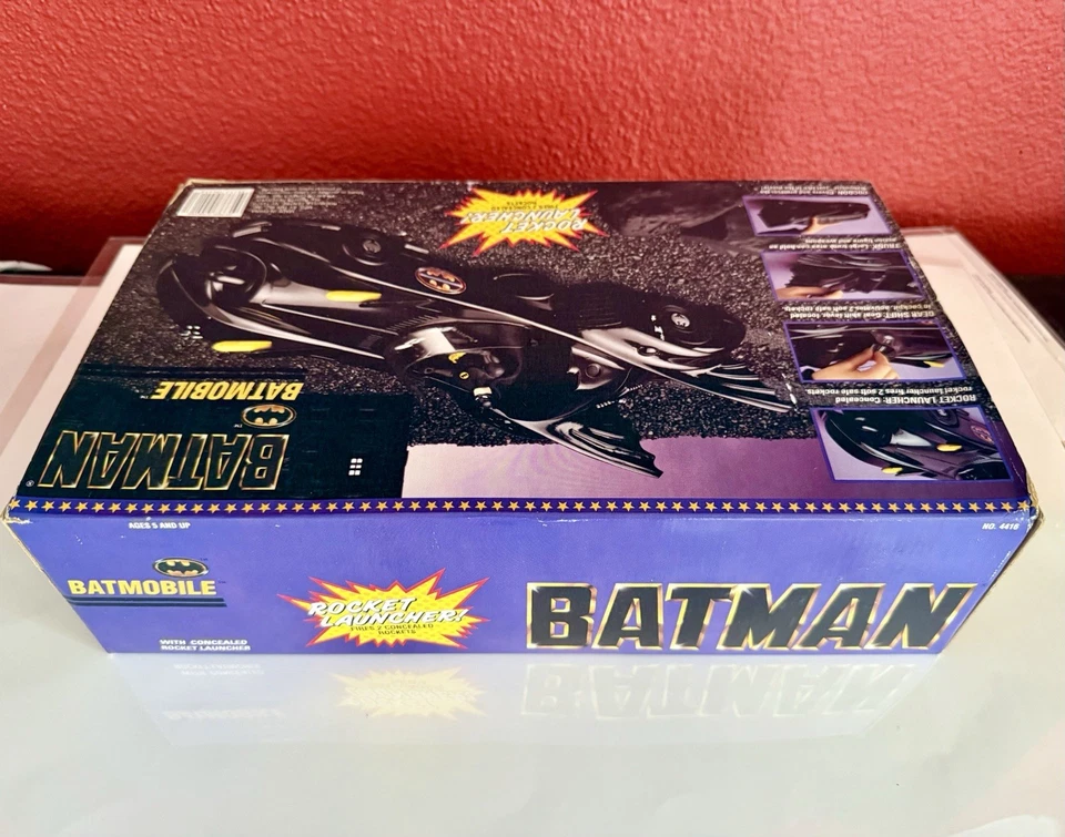 1989 BATMOBILE с Rocket Launcher DC Comics - BATMAN Toy Biz Vehicle НОВЫЙ в коробке - Изображение 4 из 4