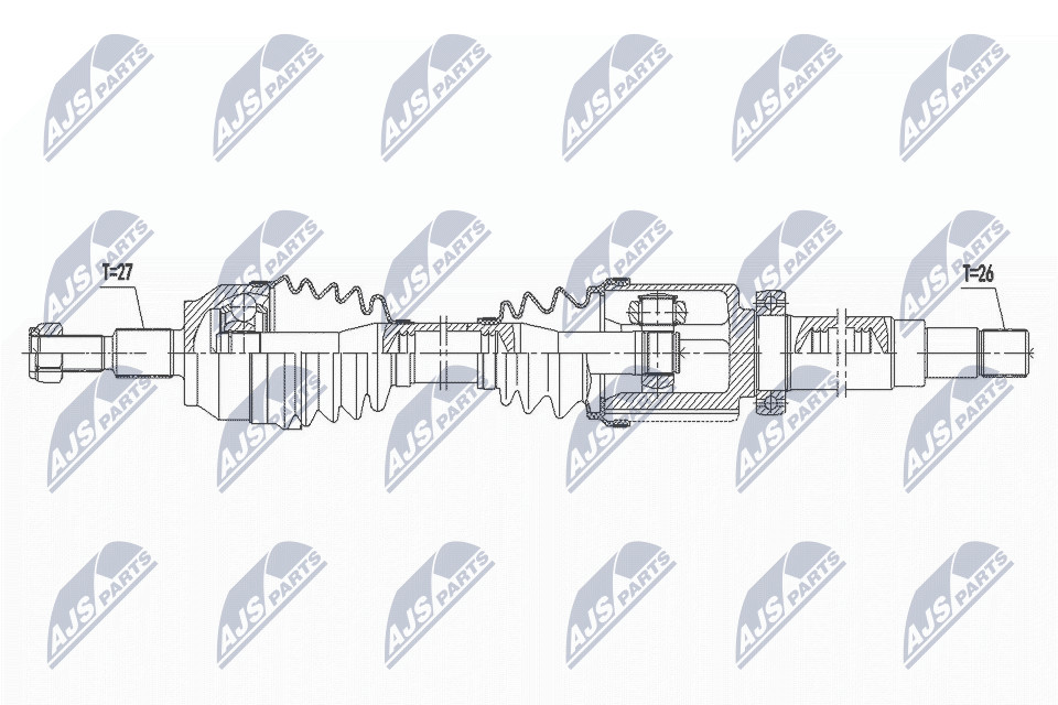 DRIVE SHAFT NPW-FR-145 FOR FORD TRANSIT/CONNECT/V408/Box/Body/MPV GRAND/C-MAX - Image 6