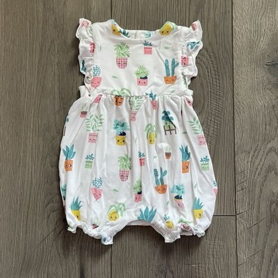 Angel Dear House Plant 0-3m Bamboo Baby Romper
