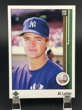 Al Leiter 1989 Upper Deck #588 RC Rookie New York Yankees Card Bin-3948. rookie card picture
