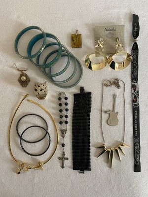 Vintage 80s 90s And Beyond Rock And Roll Costume Jewelry Lot Cougar Leopard Ring