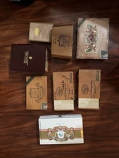 wooden cigar box lot Of 8