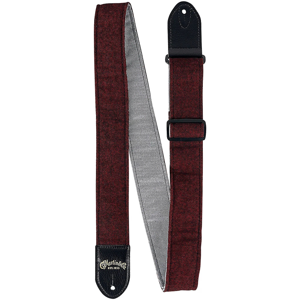 Гитарный ремешок Martin из морской шерсти Бордовый Твид 2 дюйма 6190₽