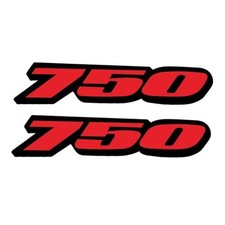 Motorcycle Fairing Sticker Decal, Reflective Vinyl Decal for GSXR750 with Red