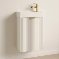 Badezimmerschrank Badschrank Beistellschrank Kommode Mit Waschbecken 40 Cm Weiß
