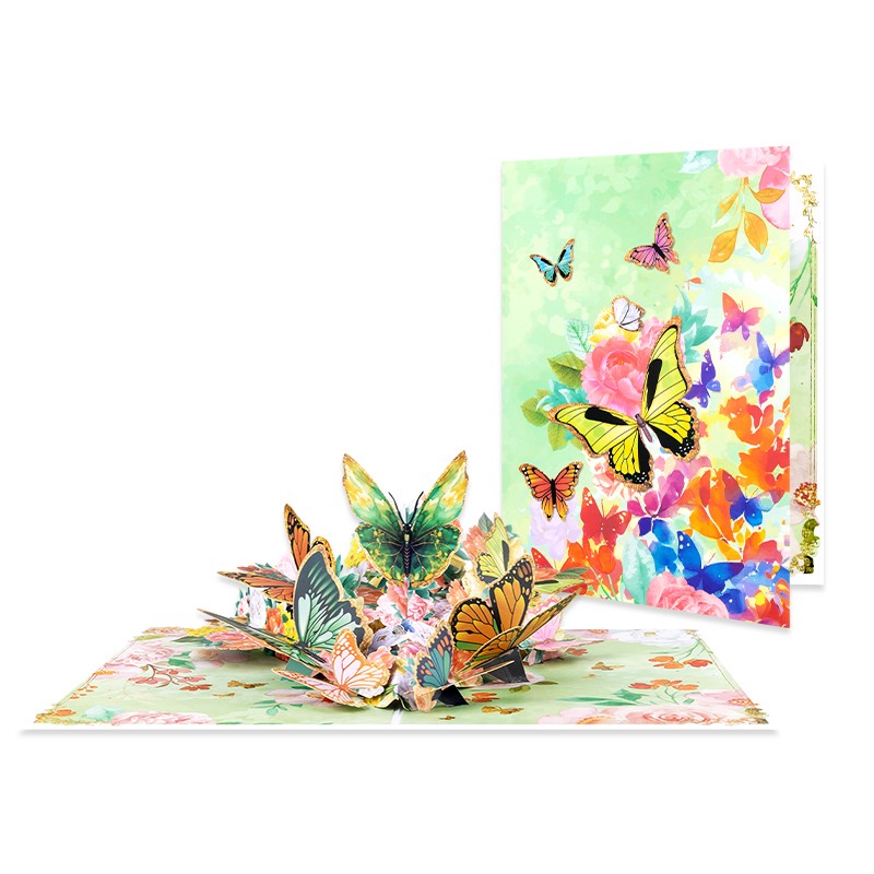 Bright Wings Butterfly 3D Pop Up Card-Birthday Mother Anniversary Valentine Day
