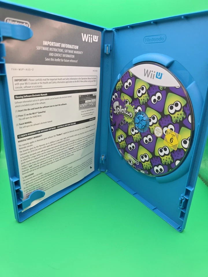 Splatoon - Nintendo Wii U Game - PAL - Complete W Manual - Very Good Condition - Image 2 of 3