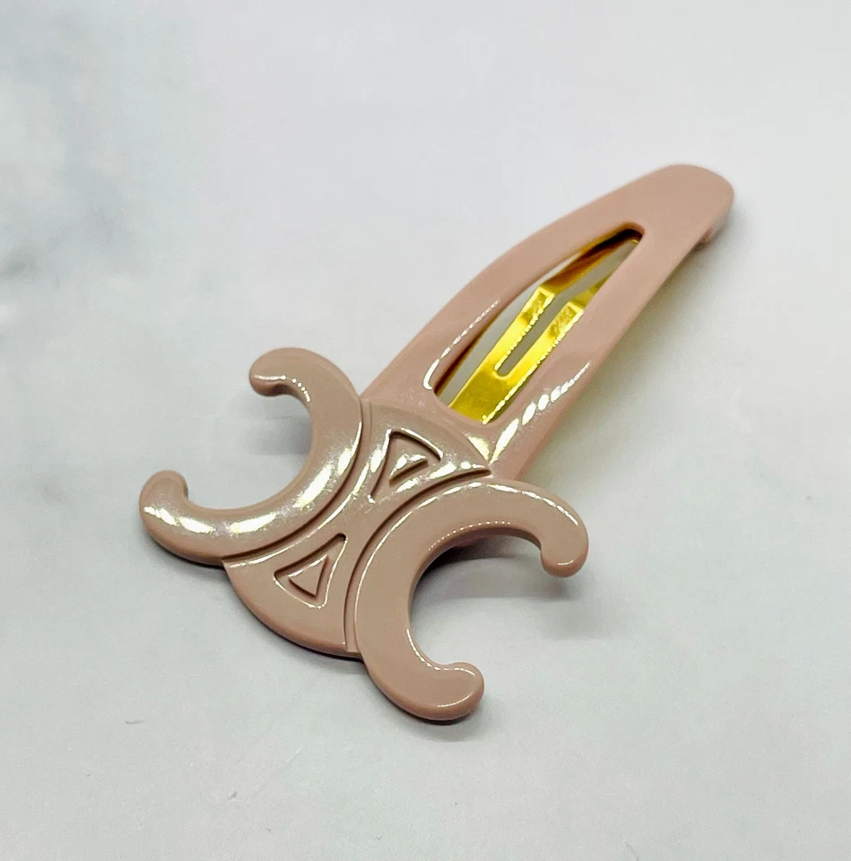 Auth CELINE Mauve Hair Clip Barrette - Pre owned / LV5692 - Image 2 of 4