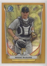2014 Bowman Draft Top Prospects Chrome Gold Refractor 32/50 Reese McGuire 3y0