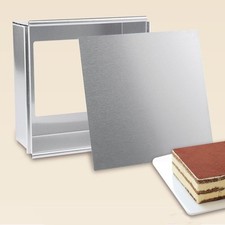 4-10 Inch Square Cake Pans Tin Baking Mold Mould Removable Bottom Loose Base UK