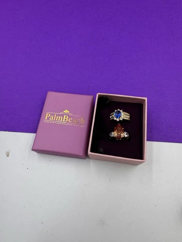 Vintage Lot Of Rings Untested Marked Costume Metal Jewelry Palm Beach