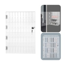 4-Tier Cell Phone Locker Box Acrylic Cell Phone Cabinet Cell Phone Storage Box