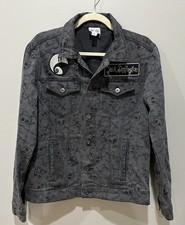 Disney Nightmare Before Christmas Jack Skellington Graphic Denim Jean Jacket Sm