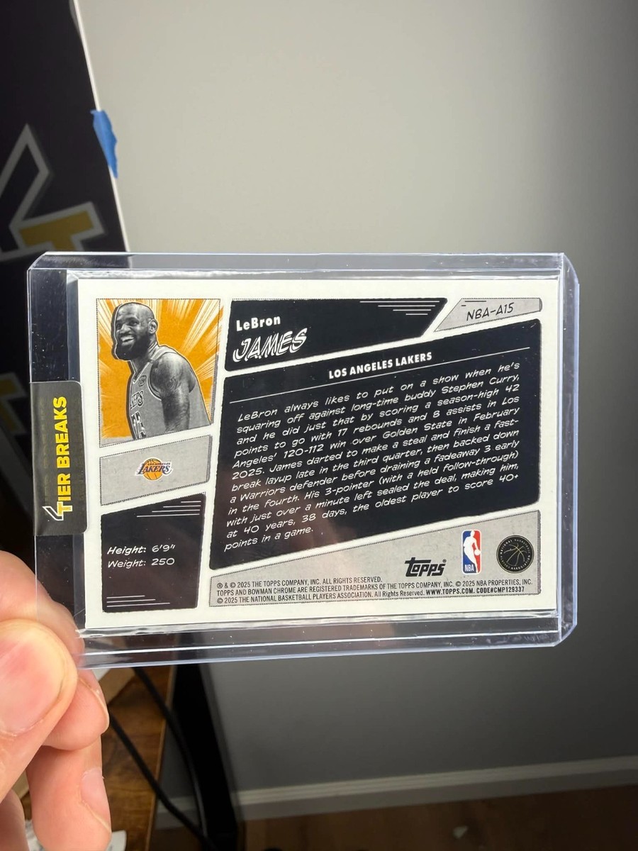 2025-26 Topps Bowman Basketball - Lebron James - #NBA-A15 - Anime