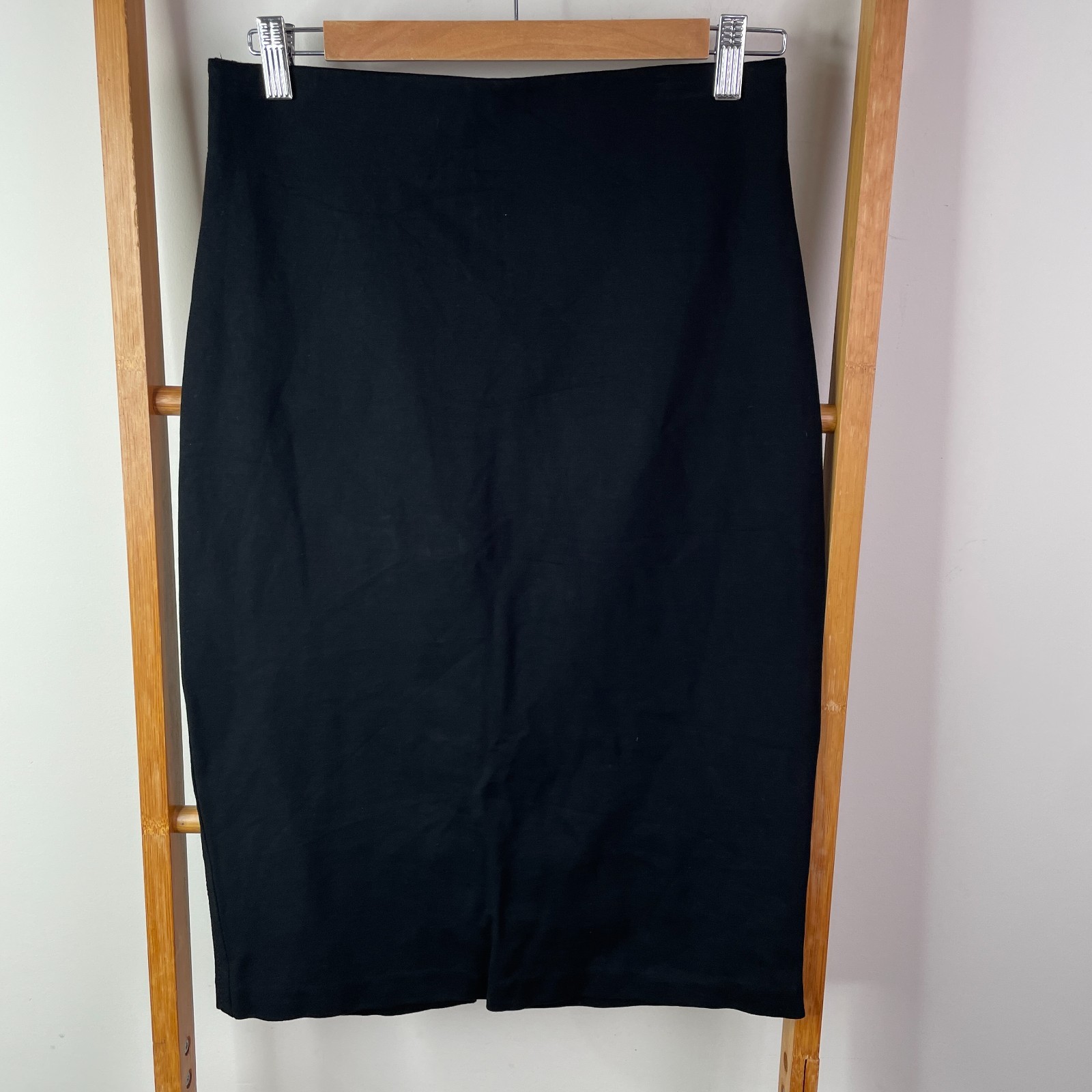 Country Road Black Stretch Pencil Skirt Knee Length Office Wear Womens Small
