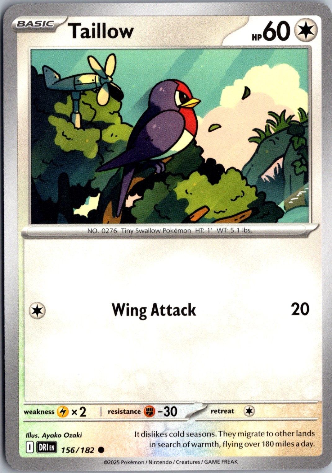 Taillow Common SV10: Destined Rivals 156/182 NM