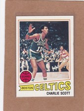 1977-78 TOPPS BASKETBALL CHARLIE SCOTT #125 CELTICS VGEX/EX *A45916