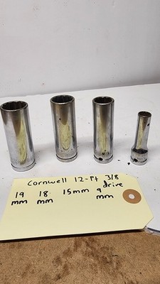 CORNWELL TOOLS USA TM2119L, 3/8'' DRIVE, 19MM/18mm/15mm/9mm SOCKETDEEP, 12 POINT.