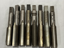Lot of 8 Hand Taps 5/8"-11 5/8"-18 NF Besly Hanson Whitney HSS USA