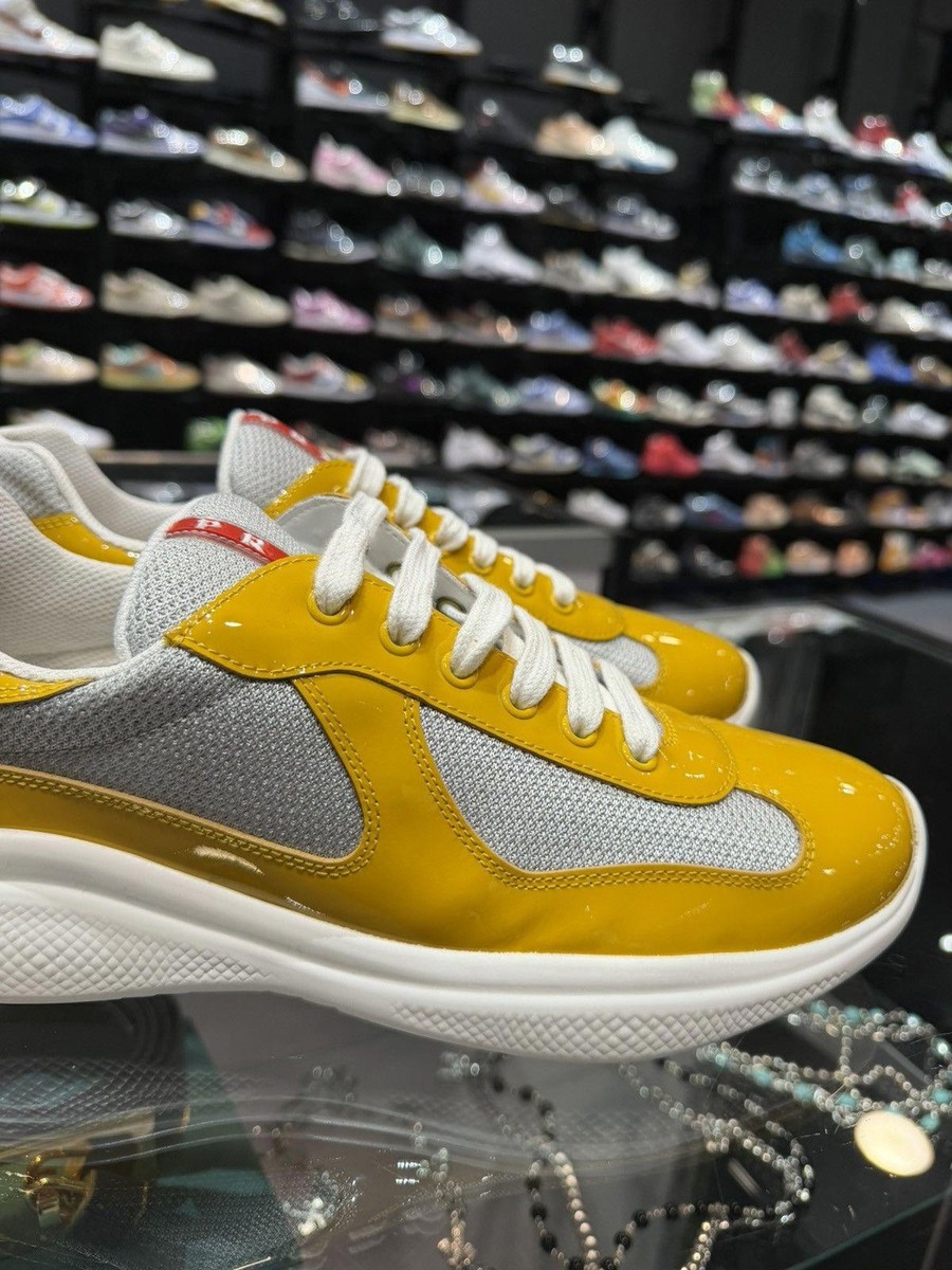 Size 8/41EU - Prada Arena Low Tops Yellow | eBay