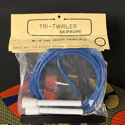 NOS Tri Twirler Skip Rope Vintage Exercise Jump Rope Jarco Boulder CO