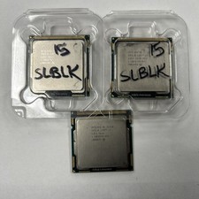 Lot of Three 3 Intel Processors   SLBLK