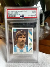 2006 PANINI WORLD CUP #185 LIONEL MESSI PSA 9 GERMANY - STICKER