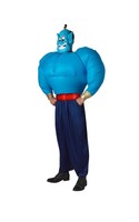 Rubie's Adult's Official Genie, Aladdin Inflate Torso Costume - One Size, Blue/b Rubie's Adult's Official Genie, Aladdin Inflate Torso Costume - One Size, Blue/b