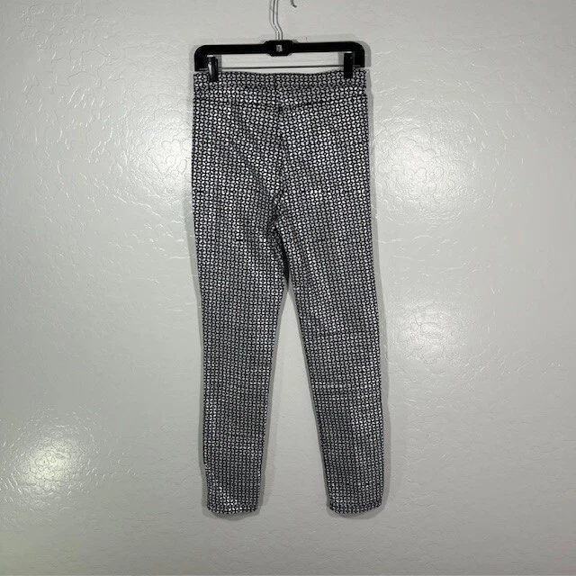 Pantalones Joseph Ribkoff para mujer 6 plateados negros arte pantalones 28,5" Foto 4 de 4