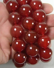 Brazil 100% Natural Carnelian 16.00mm Bead Expandable Bracelet 