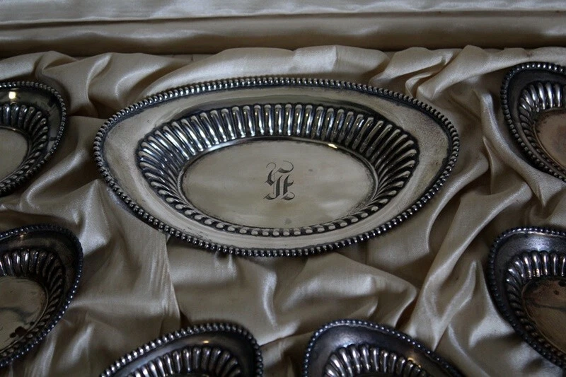 Antique Sterling Silver Nut/candy Dish with monogram possible Watson Company - Image 3 of 4