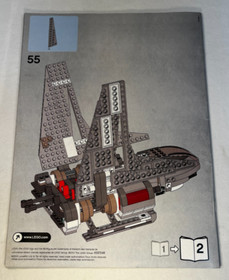 LEGO Star Wars Instruction Manuals for Emperor Palpatine Shuttle 8096 (1&2 of 2)