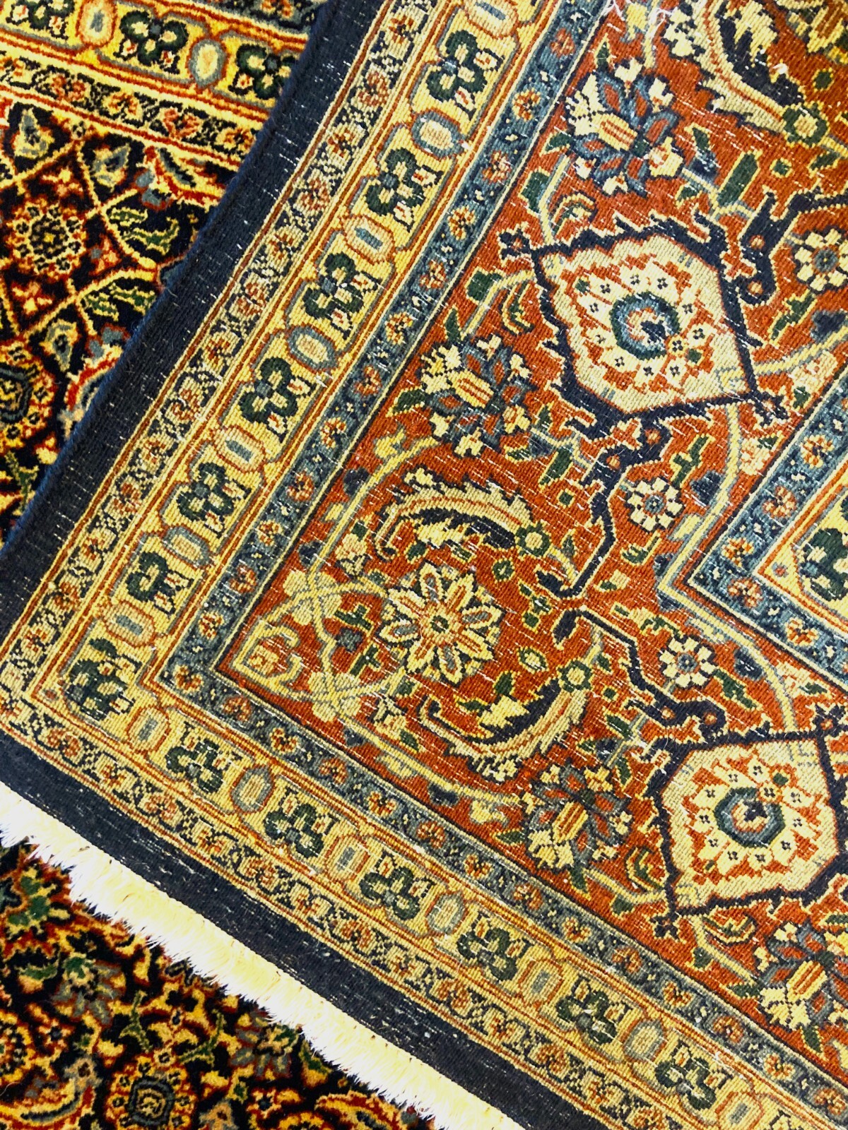 ORIENTAL HAND WOVEN TABRIZI WOOL RUG ROOM SIZE eBay