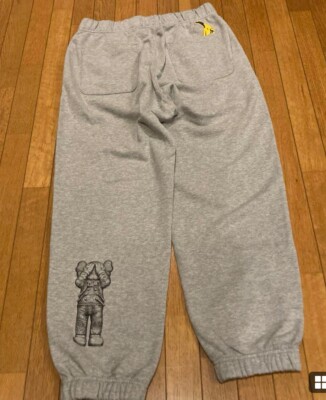 KAWS WARHOL x UNIQLO UT Collcetion Sweatpants GRAY NEW Japan 2024