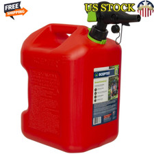 5 Gallon Smart Control Gas Can Easy Pour Ergonomic Handle Fast Fill Safe Design