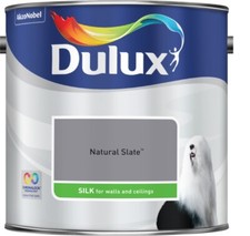 Dulux Smooth Creamy Emulsion Silk Paint Natural Slate 2.5L Walls and Ceiling  9.60 per litre