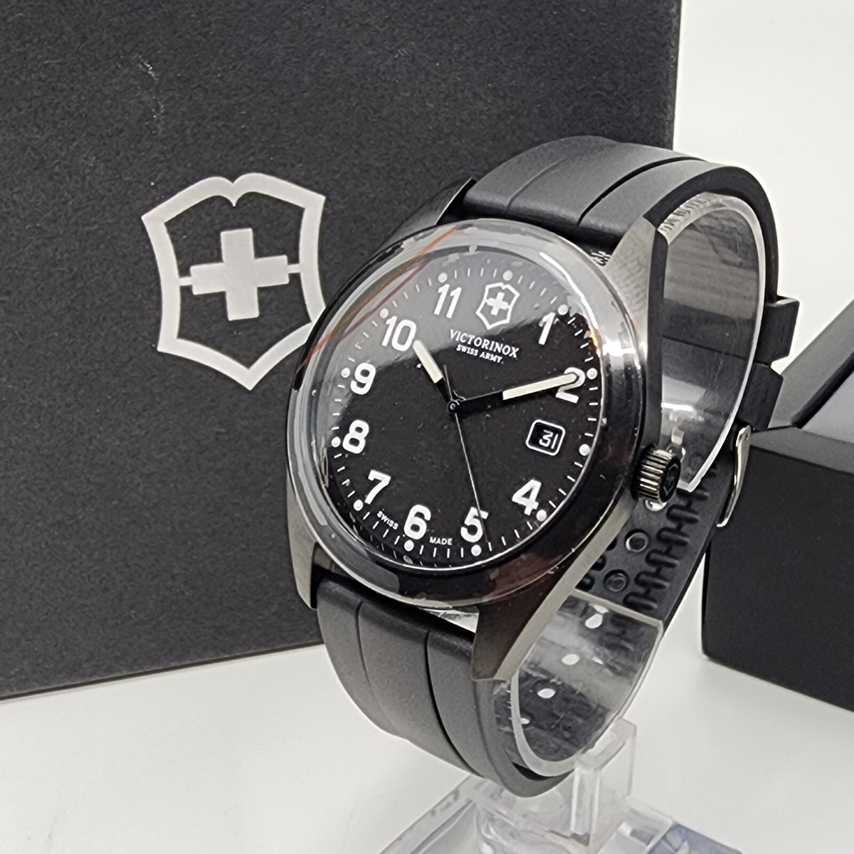 NWOT Victorinox Swiss Army Garrison 26071.CB 40MM All Black | eBay